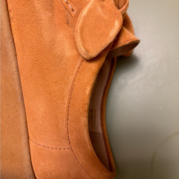 Loeffler Randall Tabitha Tan Suede Knot Chukka Platform Shoes Size 10 - Picture 8 of 10